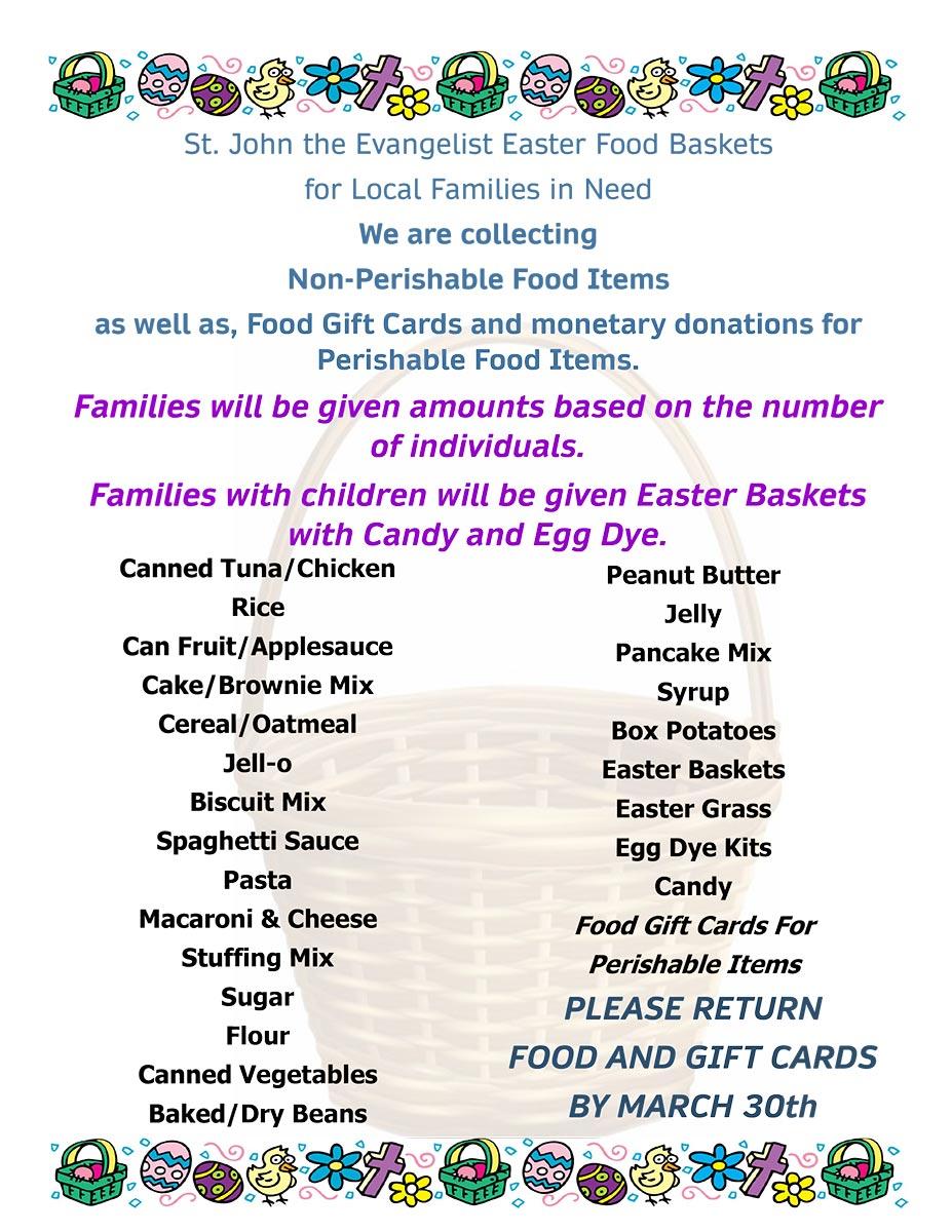 Easter Food Baskets